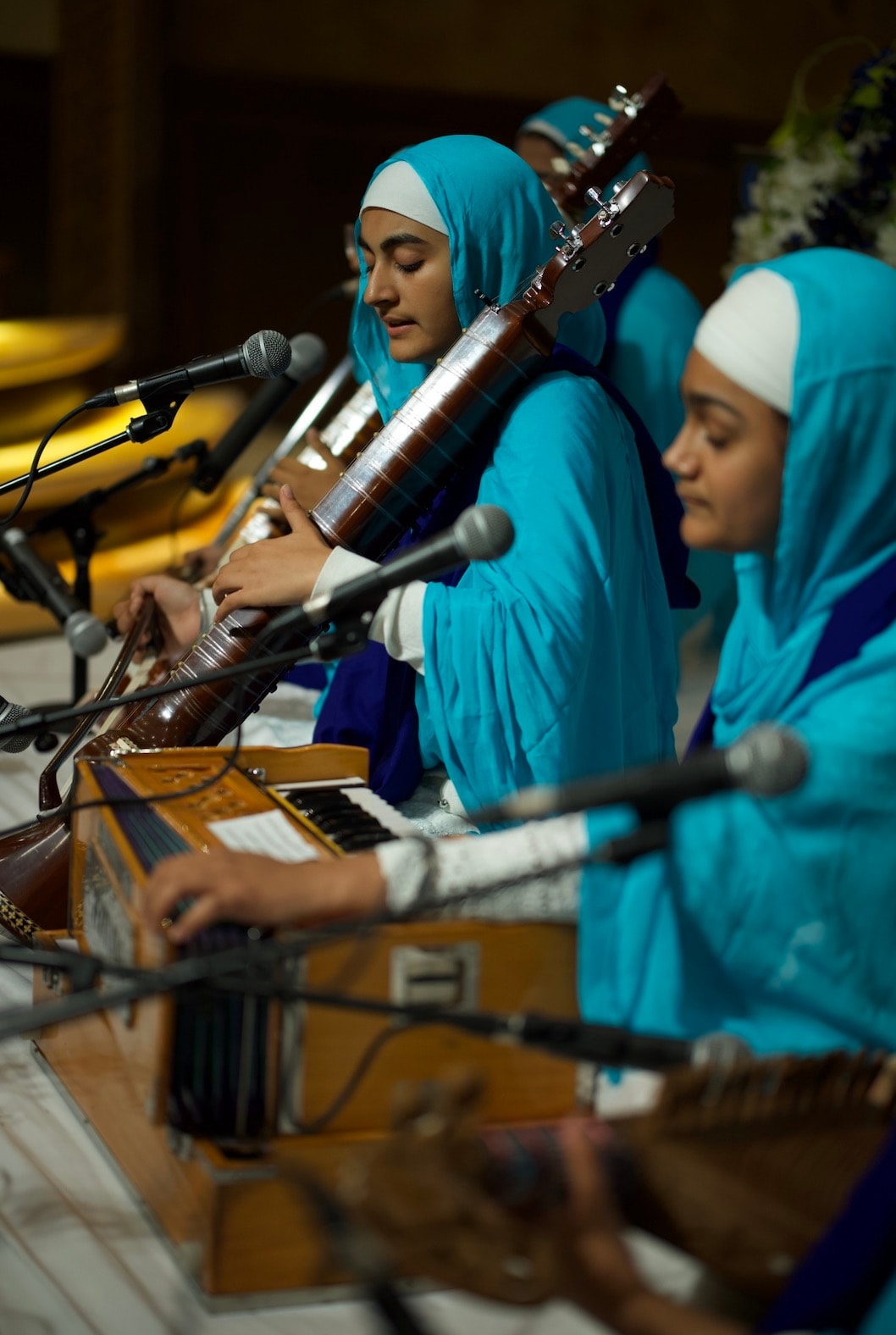 MGSV students and instructors in Gurmat Sangeet classes across Metro Vancouver