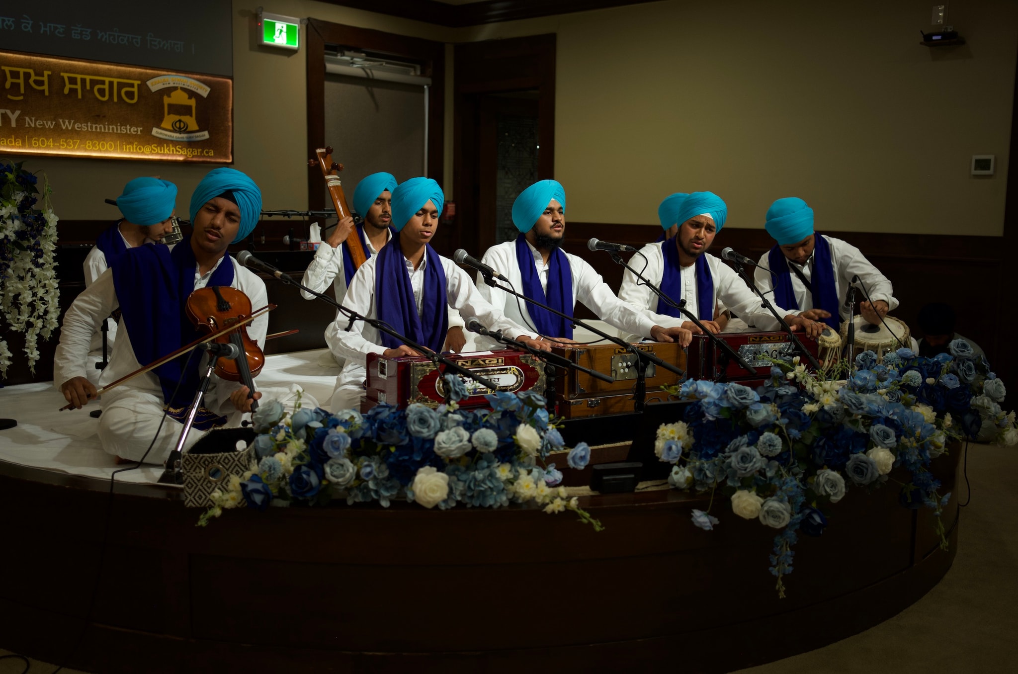 MGSV students and instructors in Gurmat Sangeet classes across Metro Vancouver